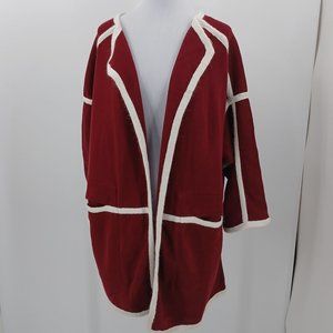 Chloe Angora Wool Blanket Coat Sweater Jacket SZ S Made In Italy.